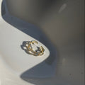 Malia · Bague chaîne avec zircone · Acier inoxydable