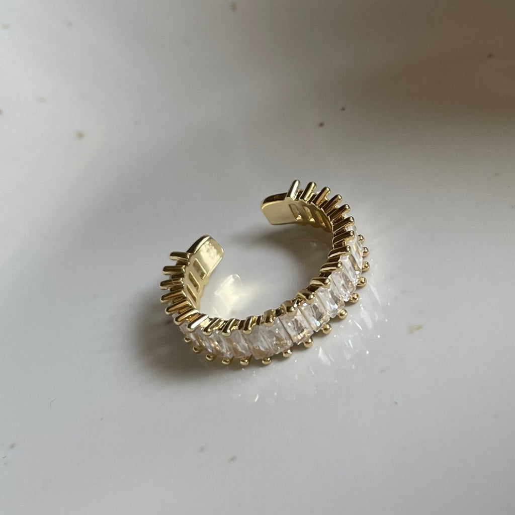 Ameya · Ring mit Cube Stones · Edelstahl