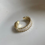 Ameya · Ring mit Cube Stones · Edelstahl