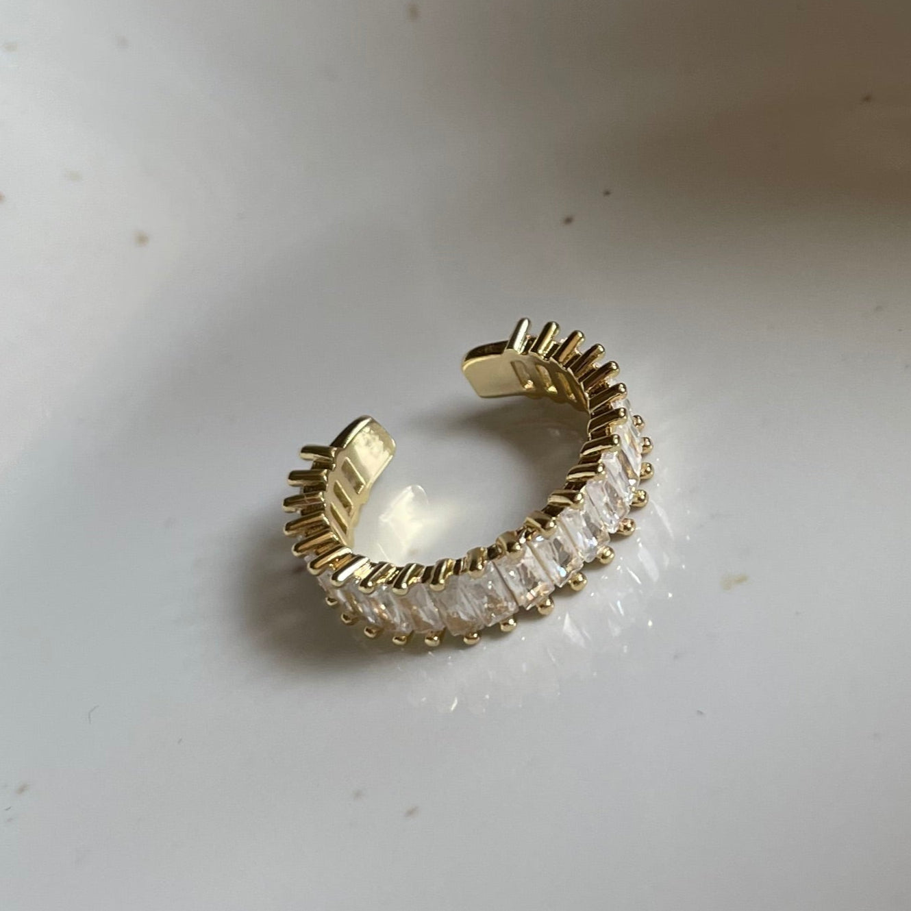 Ameya · Ring mit Cube Stones · Edelstahl