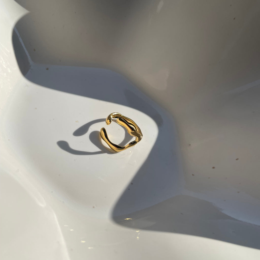Elinya · Wellenring · 18k vergoldet