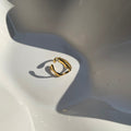 Elinya · Bague vague · Plaqué or 18 carats