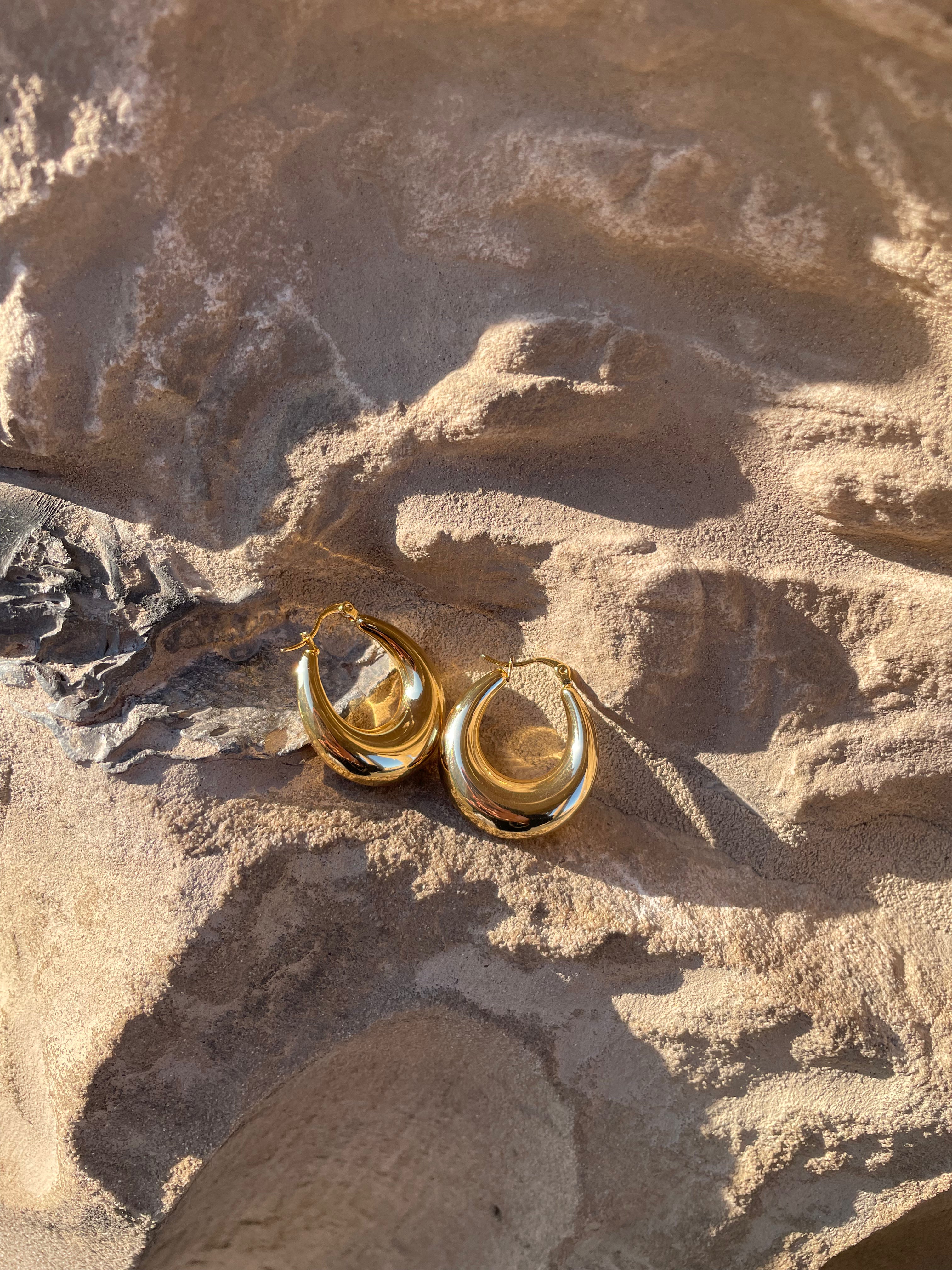 Creolen · Zeitlos elegant · 18k vergoldeter Edelstahl
