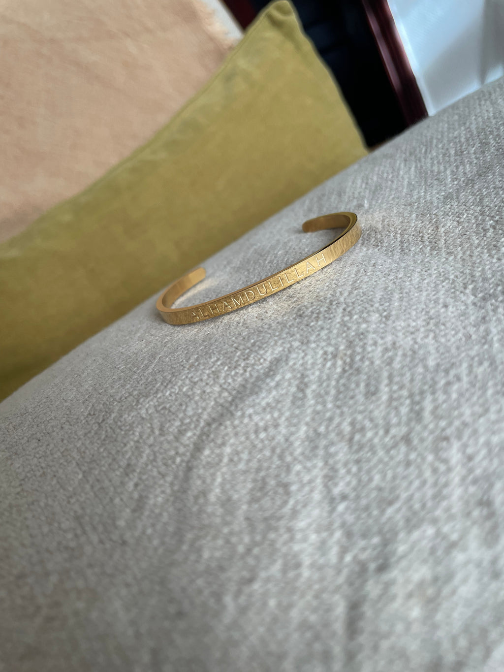 Alhamdulillah Armreifen · 18k vergoldet