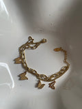 Schmetterlings-Charm-Armband · 18k vergoldet