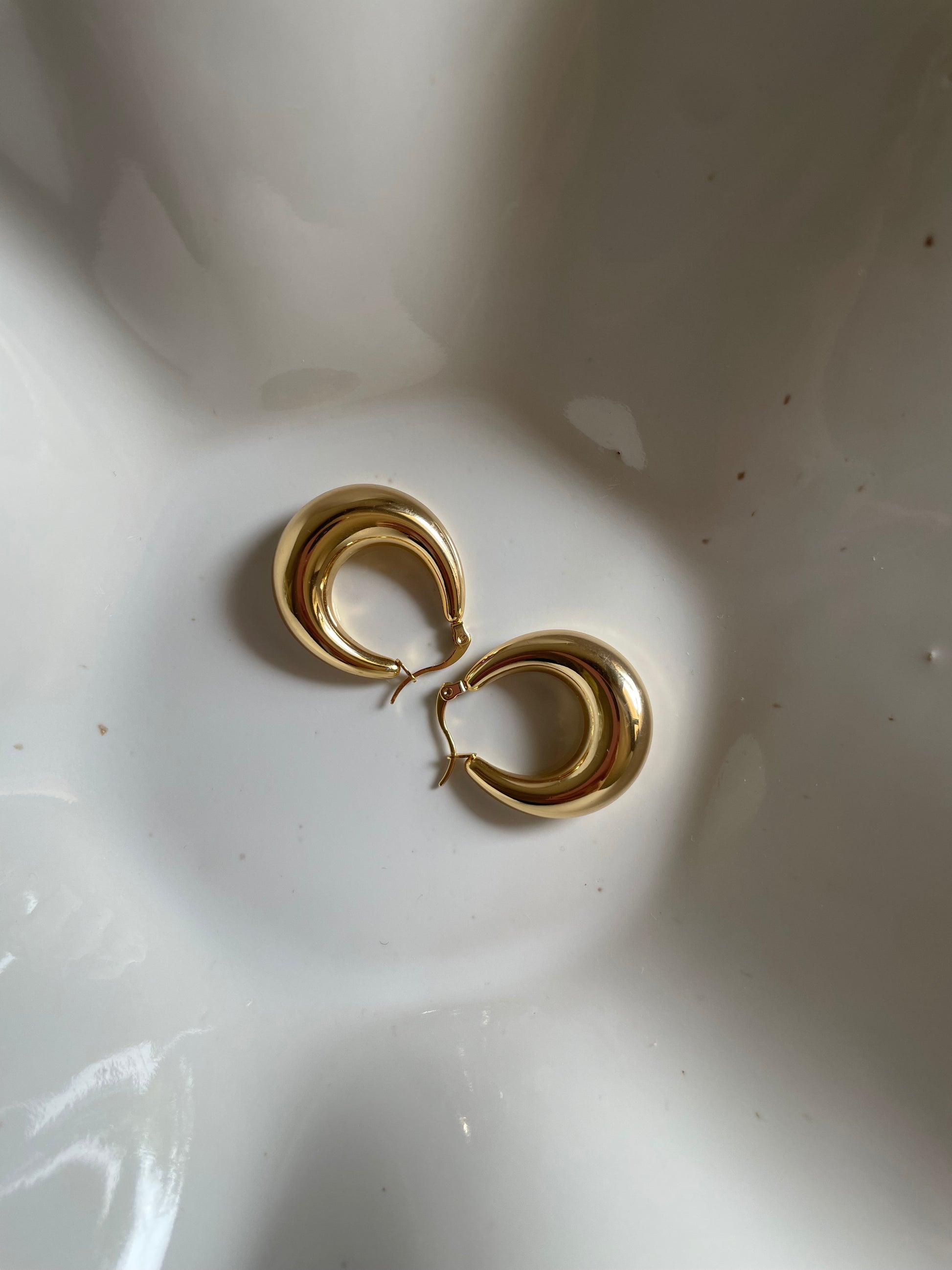 YUNALY Creolen · 18k vergoldet · Edelstahl