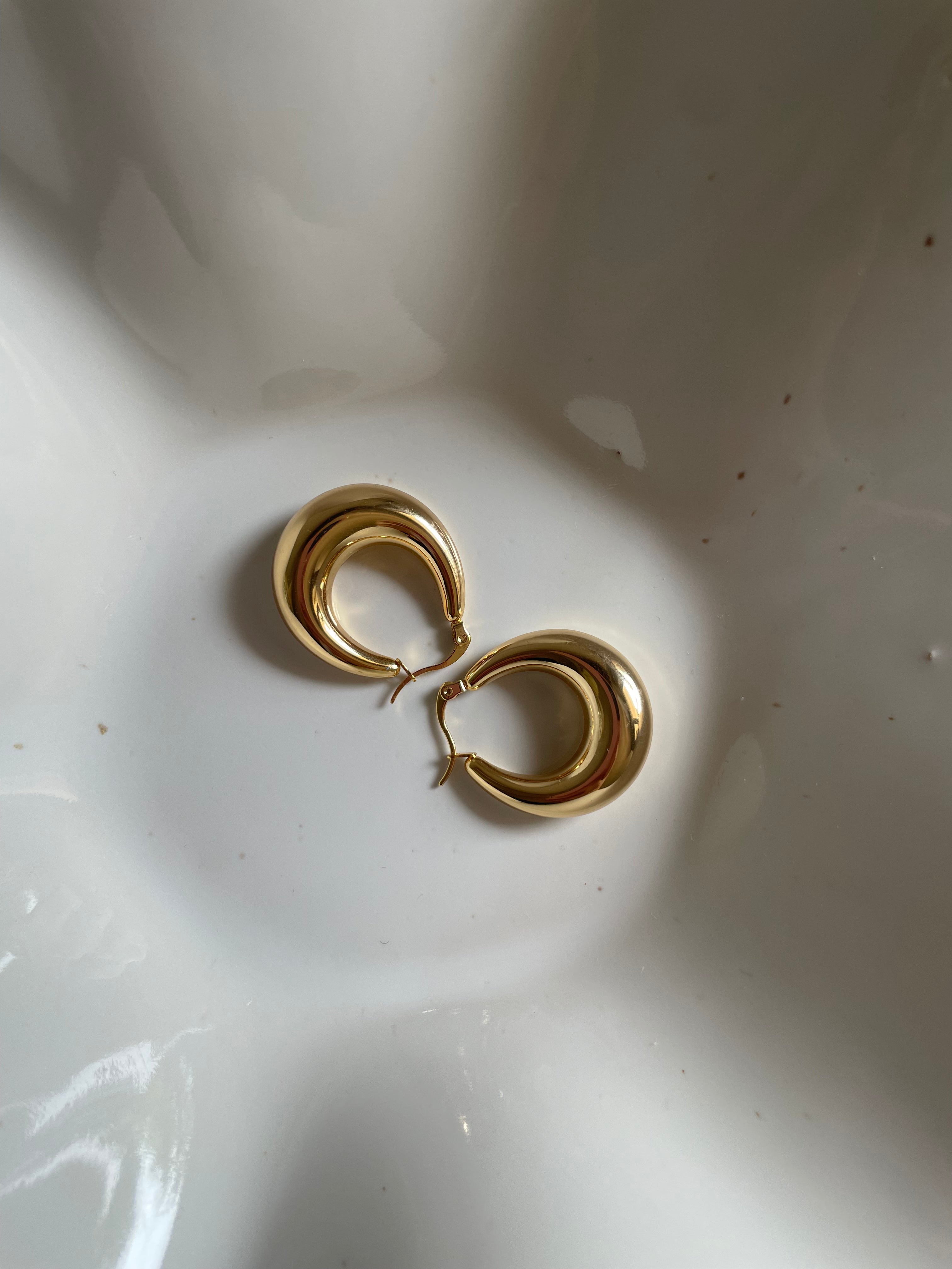 Creolen · Zeitlos elegant · 18k vergoldeter Edelstahl