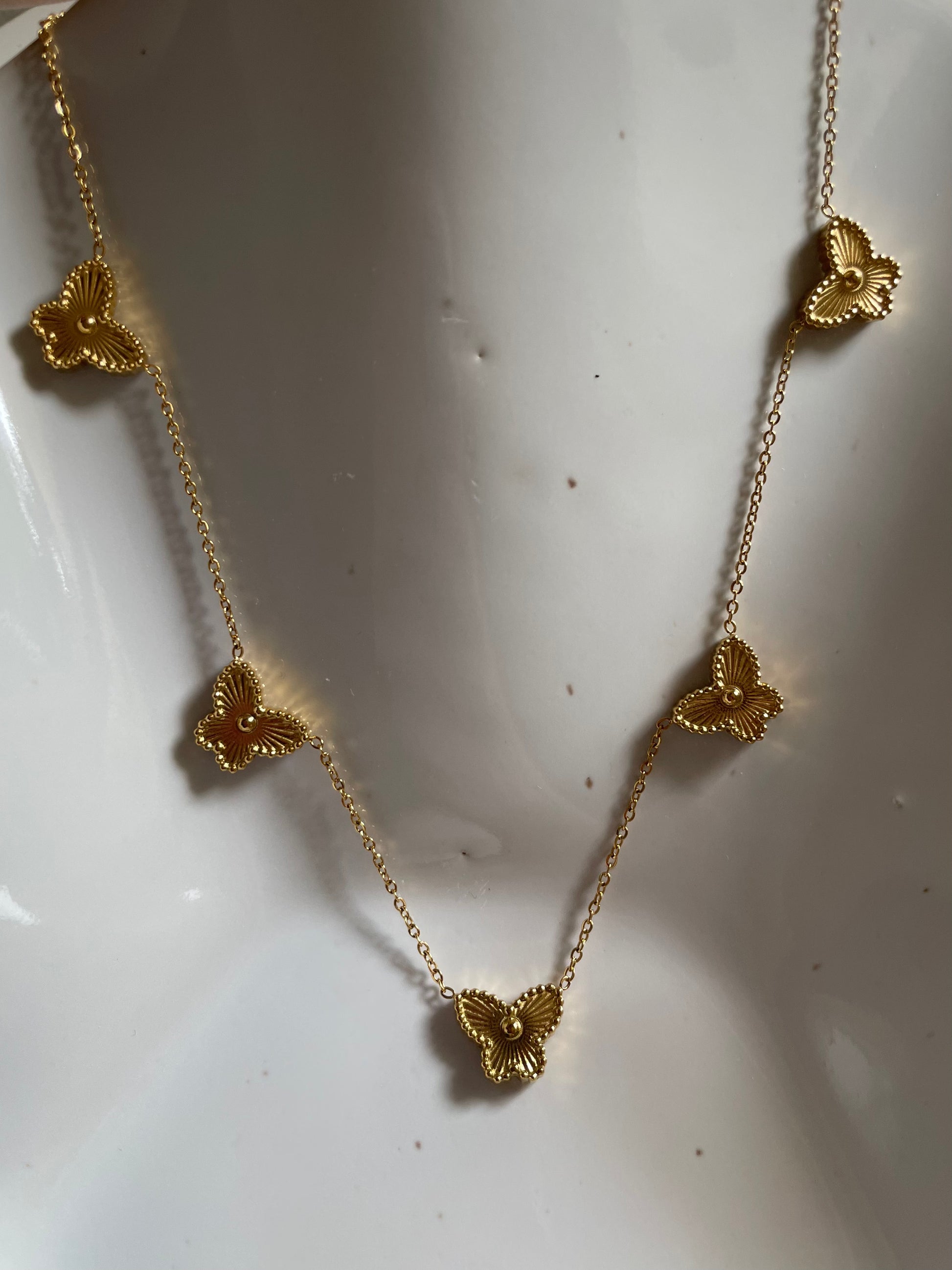 Mayla · Butterfly necklace · 18k gold-plated