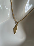 YUNALY · Pendentif Palestine · Carte