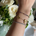 Mayla · Bracelet papillon · Plaqué or 18 carats