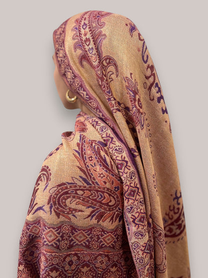 Pashmina - Amethyst &amp; Gold