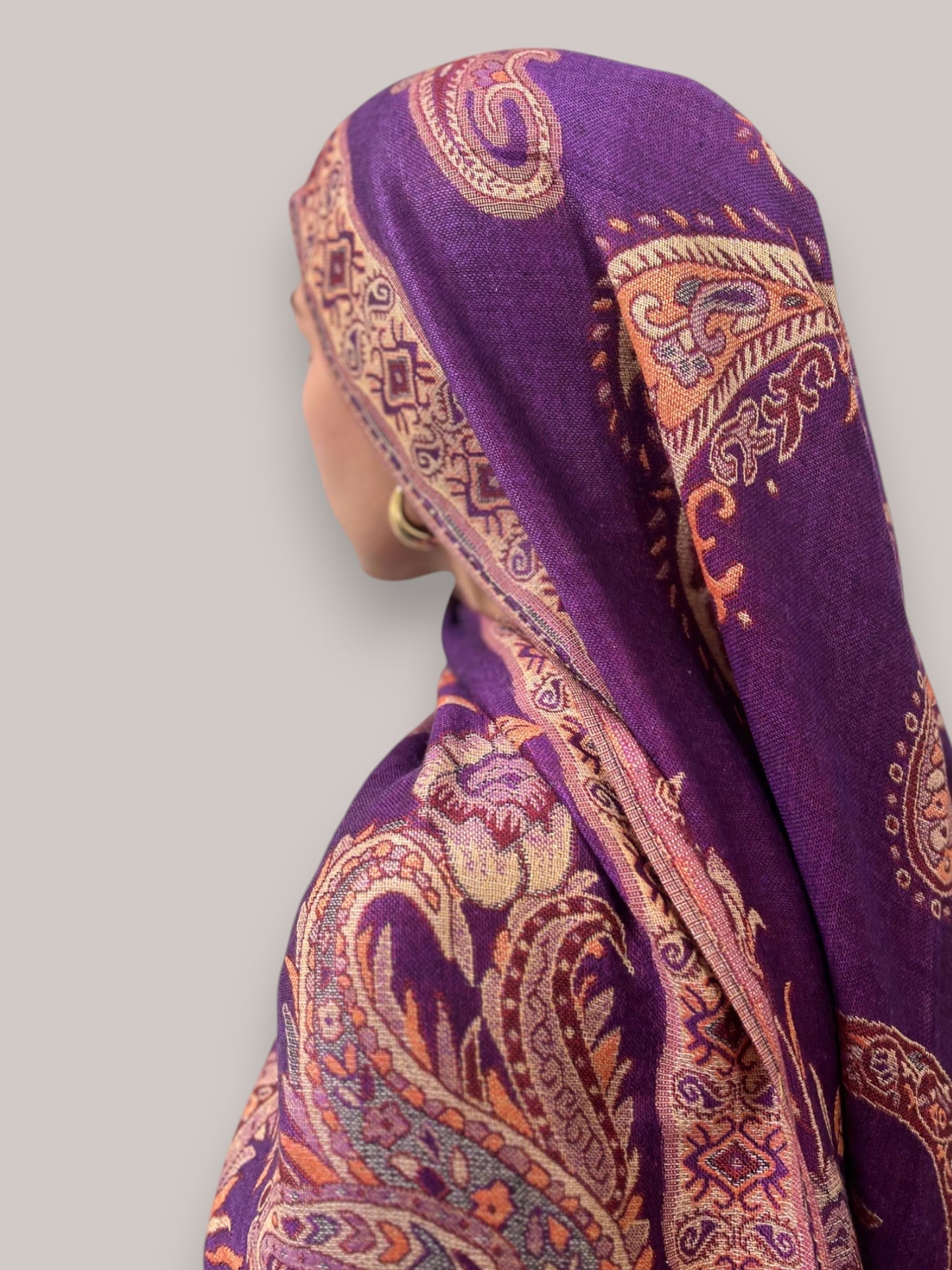 Pashmina - Amethyst &amp; Gold