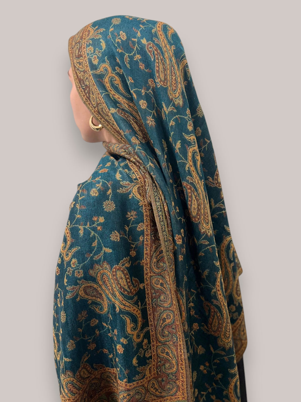 Pashmina - Evergreen & Gold