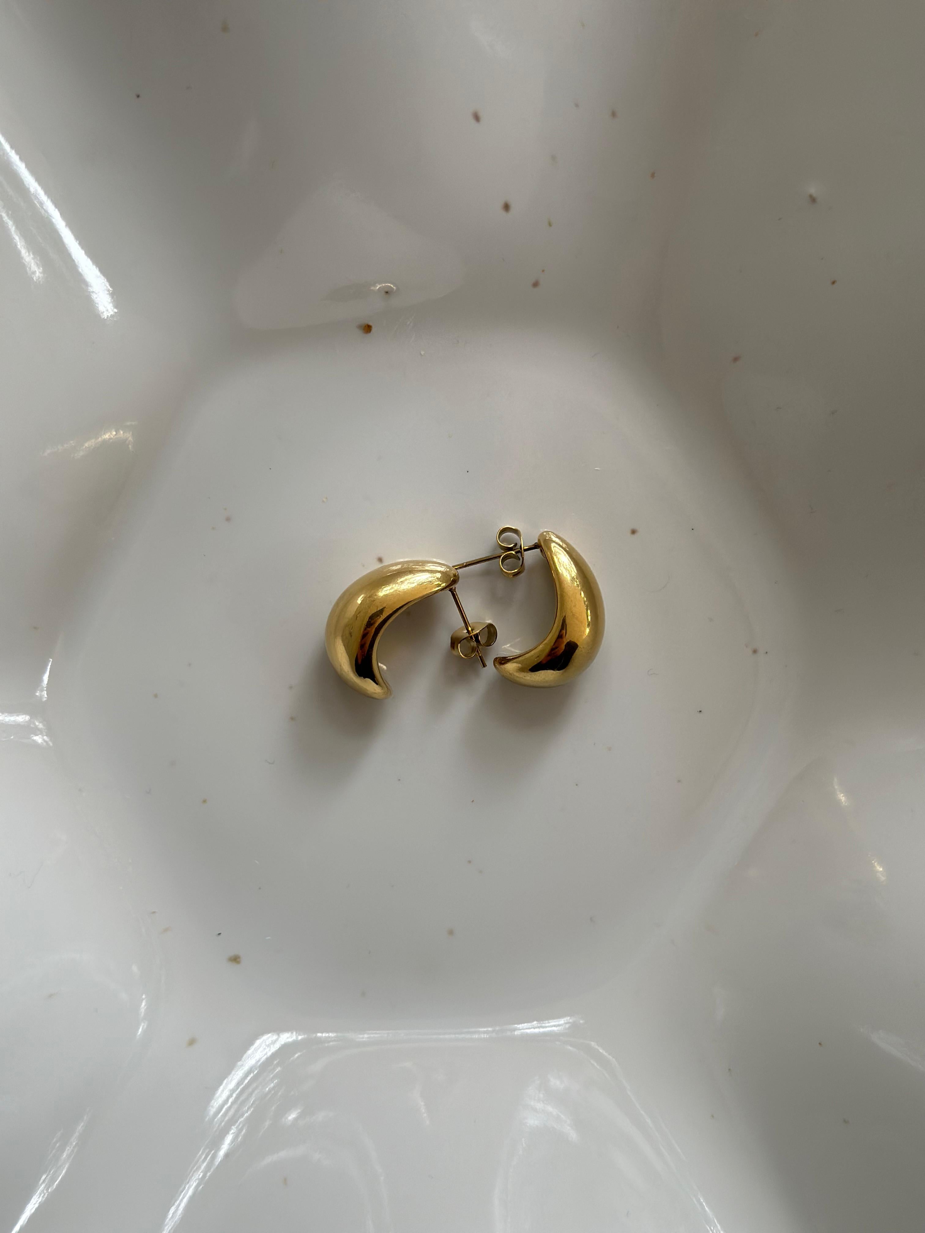 Boucles d'oreilles pendantes YUNALY · Plaqué or 18 carats · Acier inoxydable