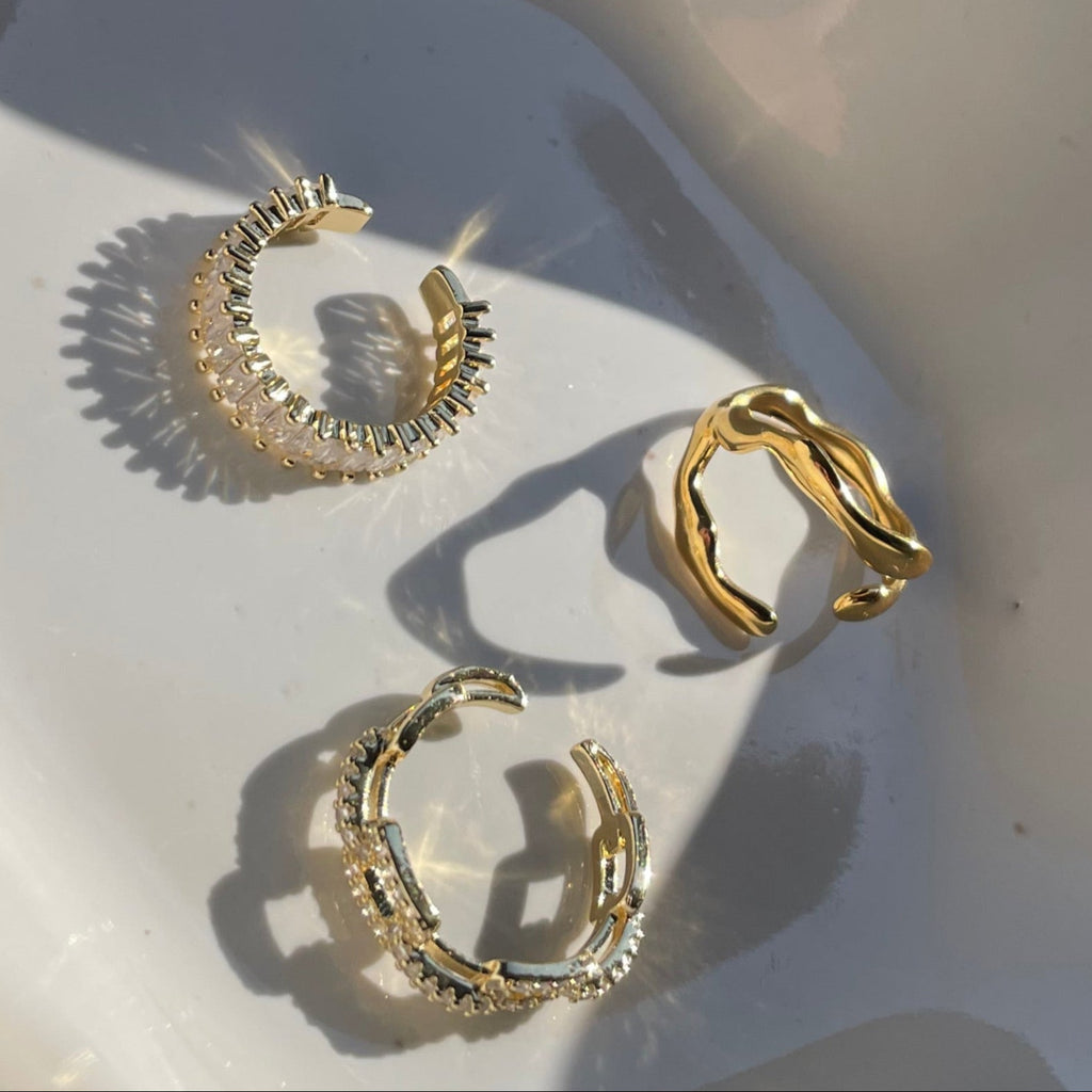 Malia · Chain Ring mit Zirkonia · Edelstahl