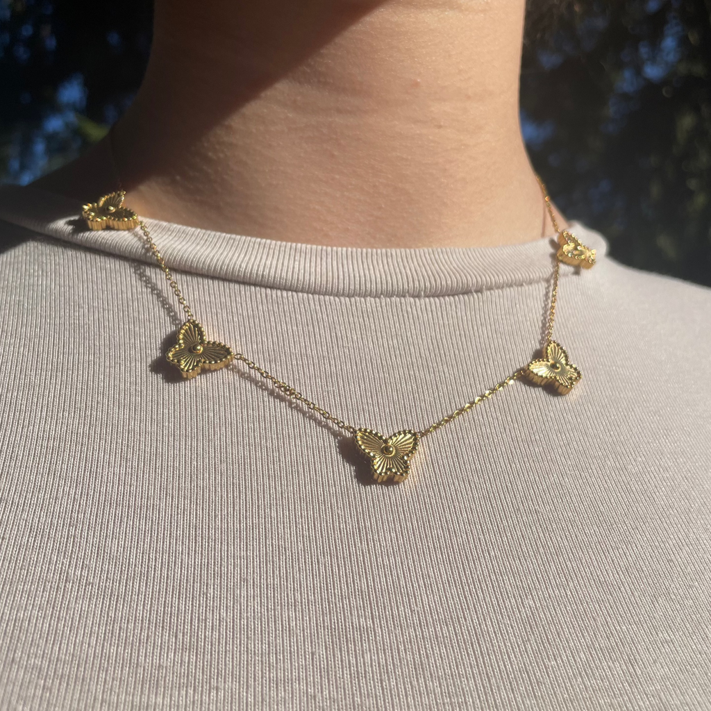 Mayla · Schmetterlingskette · 18k vergoldet