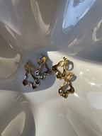 Mira Duo · Plaqué or 18 carats · Boucles d'oreilles ovales